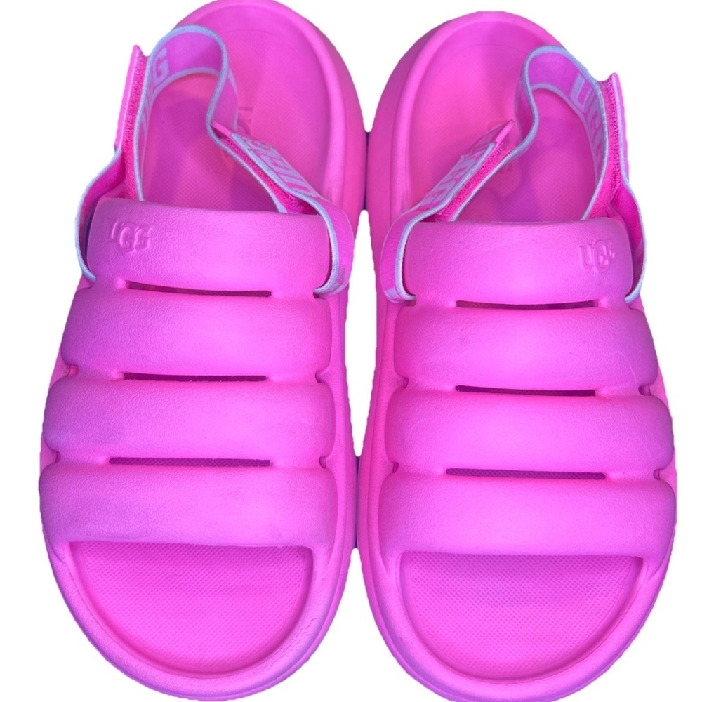 UGG Sport Yeah Pink Slide Slingback Sandals Shoes Women’s Size 7